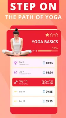 Hatha yoga for beginners android App screenshot 1